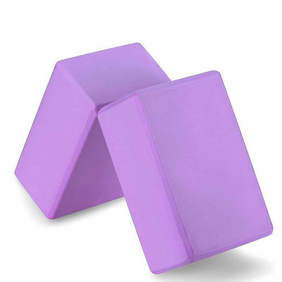 EVA Foam de alta densidad 2 multicolores del bloque de la yoga del paquete suavemente no desliza la superficie