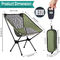 Silla de mochilero ligera portátil para acampar para ir de excursión a la comida campestre de la playa