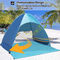 Refugio de la playa de Rod Easy Camp Pop Up de la fibra de vidrio de la tienda de la protección solar de la playa del ODM de YEFFO