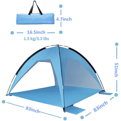 Prenda impermeable Oxford fácil encima del refugio 1.5kg 83x83x51inches de Sun para las comidas campestres
